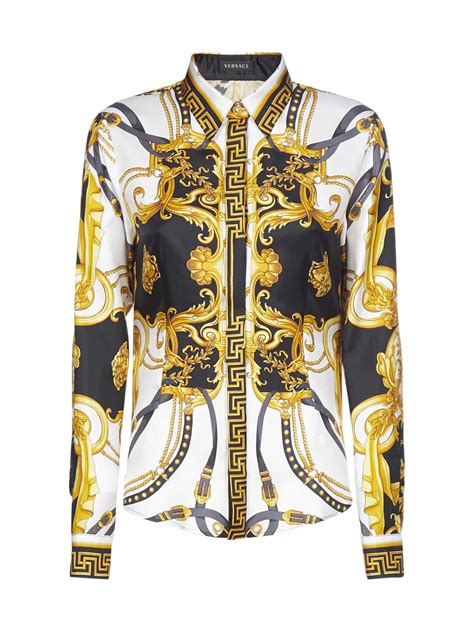 versace logo tops|Versace fitted shirts for men.